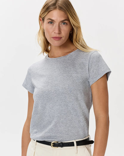 Cotton Modal Crew Neck Swing Tee - XS / White