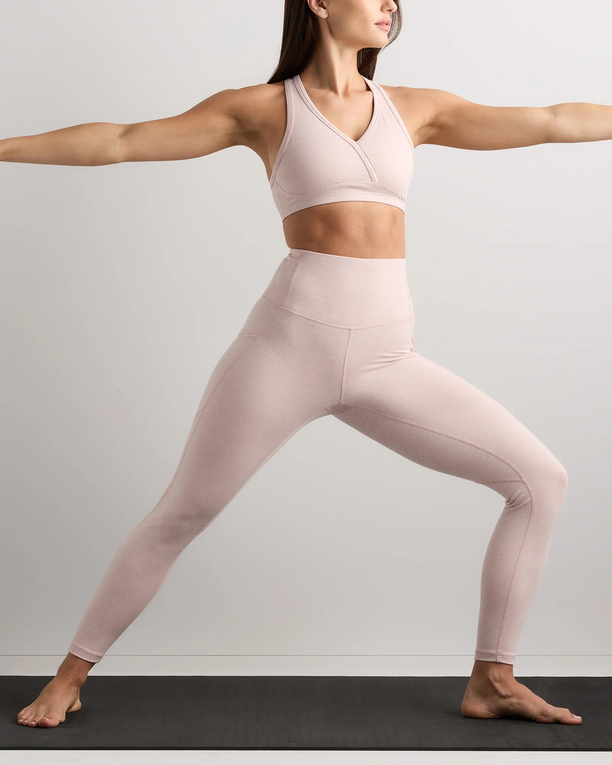 Ultra-Soft High-Rise Pocket Legging - XS / Heather Espresso
