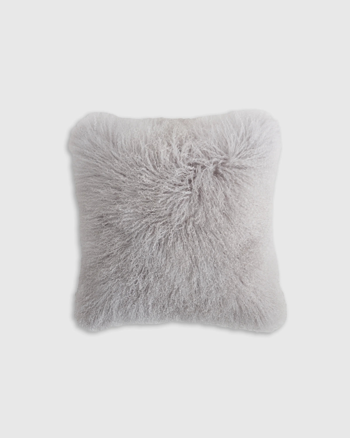 Luxe Mongolian Lamb Pillow Cover - 20x20 / Khaki