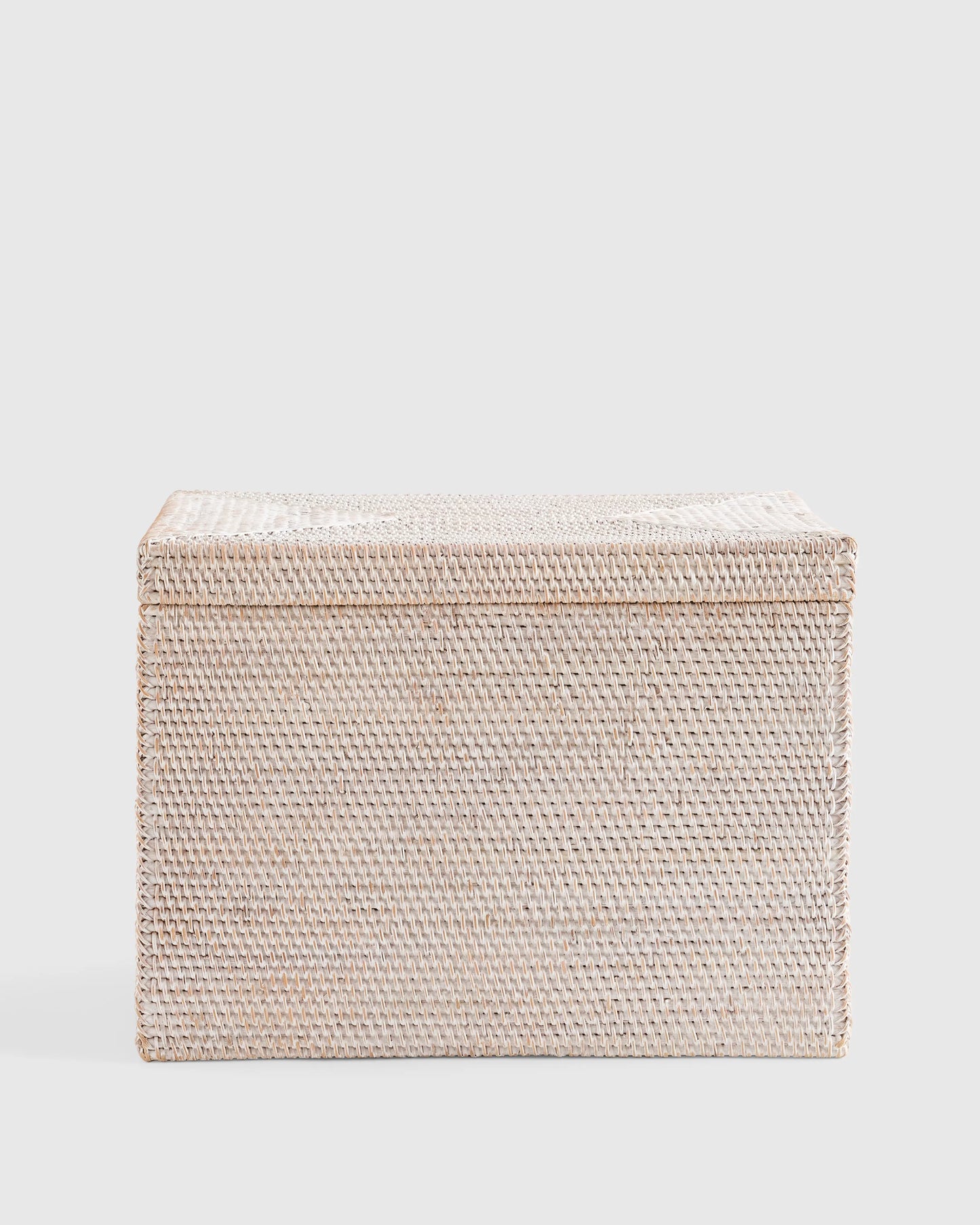 Handwoven Rattan Storage Chest - One Size / Natural