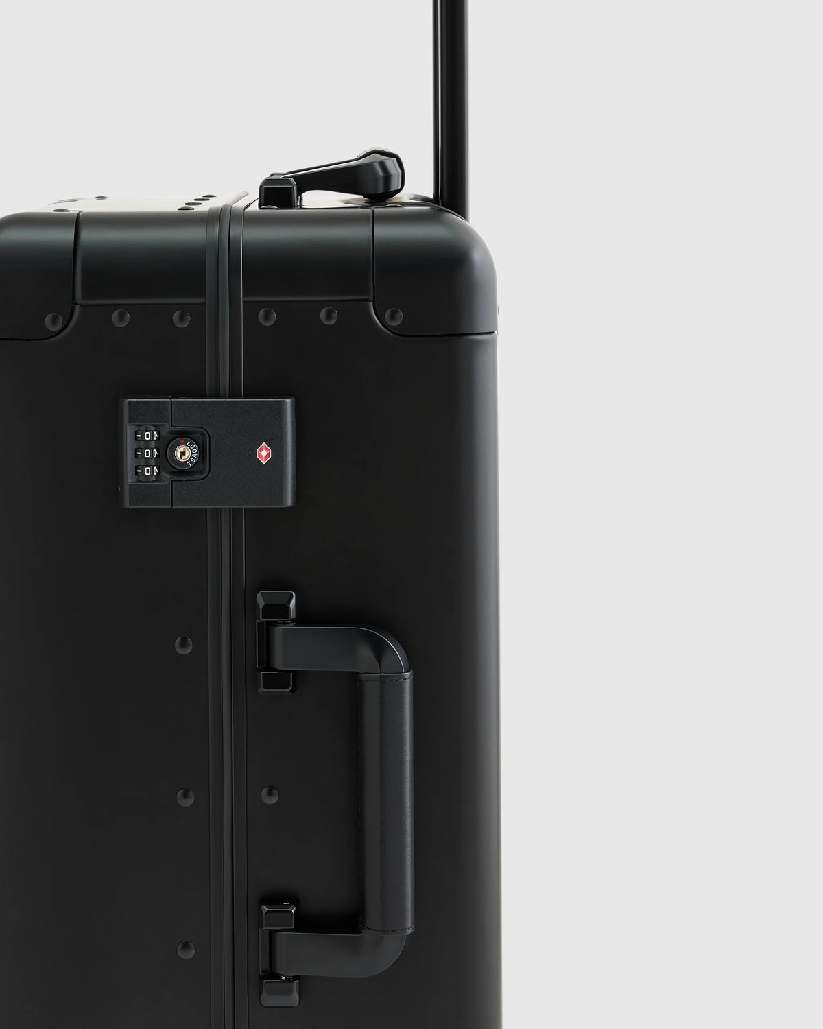 Aluminum Carry-On Suitcase - One Size / Black