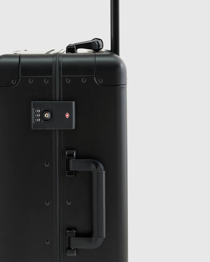 Aluminum Carry-On Suitcase - One Size / Black