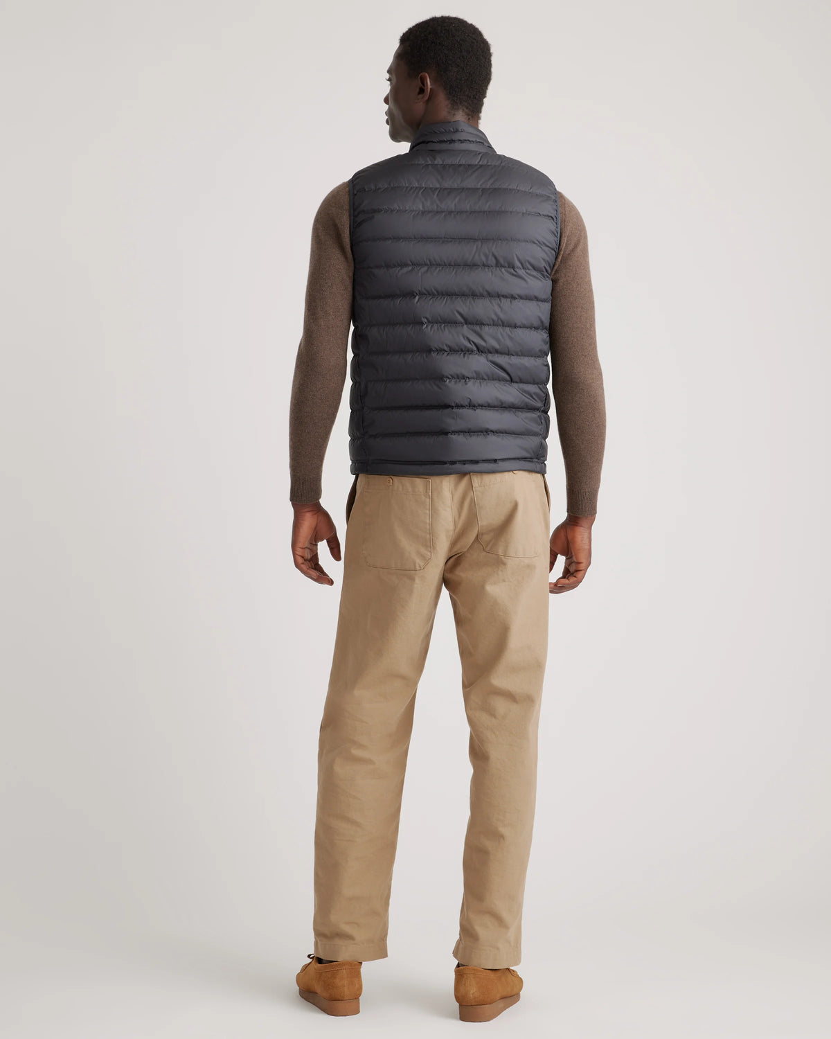 Lightweight Down Packable Puffer Vest - S / Overcast Grey