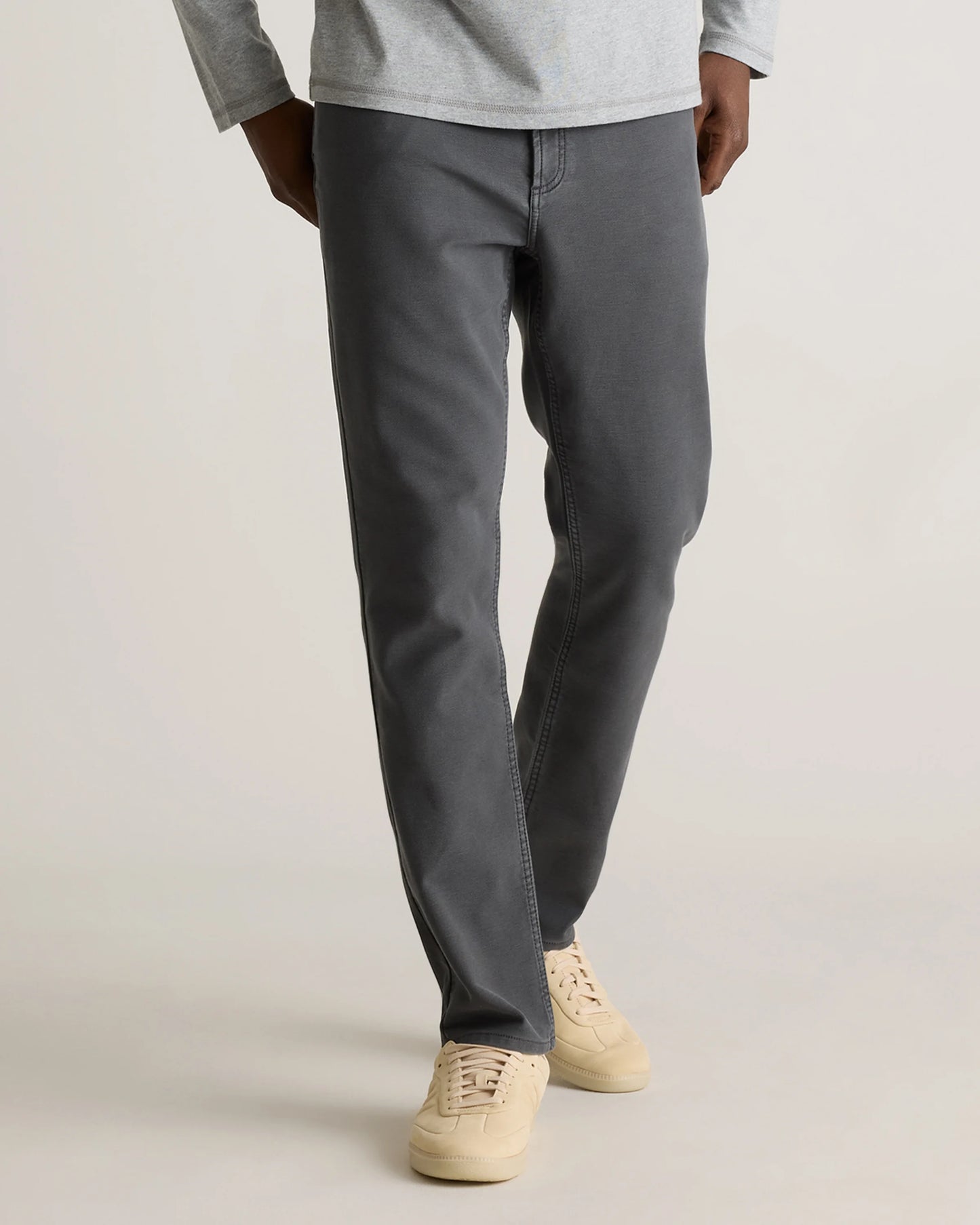 French Terry 5-Pocket Pants - Slim - 30X30 / Bayberry Olive