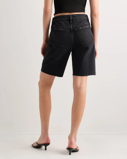 Maya Rigid Bermuda Shorts - 24 / Powder Blue Destruct