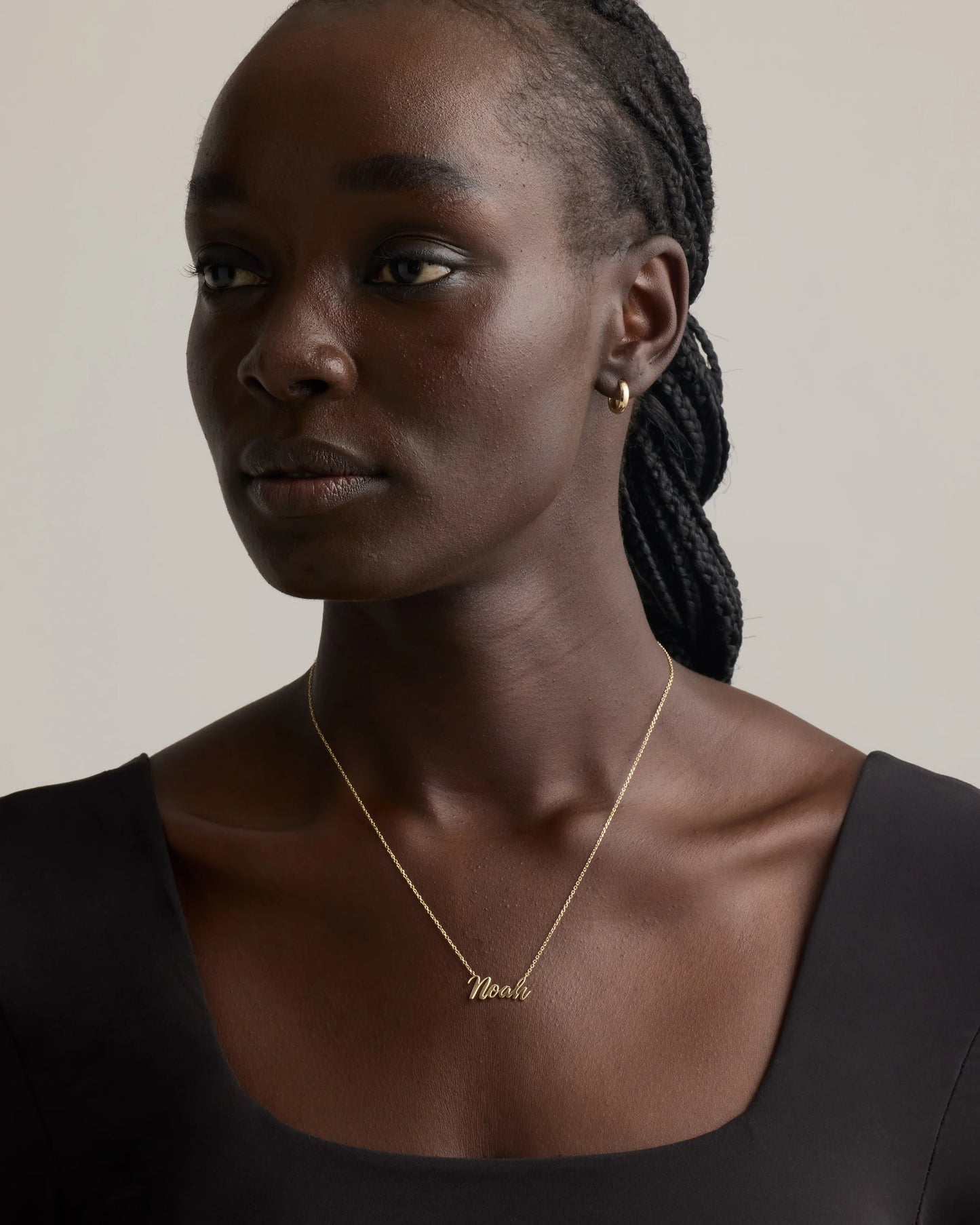 14K Gold Script Name Necklace - One Size / Yellow Gold