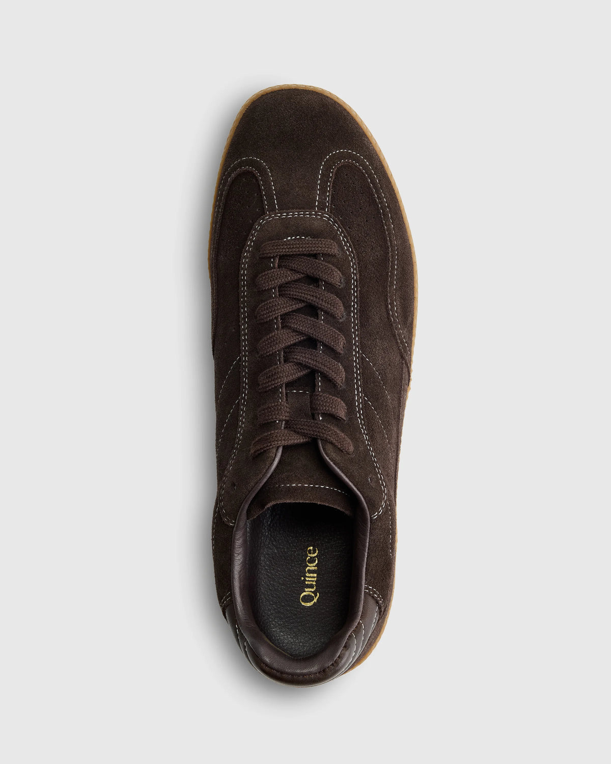 Italian Suede Gum Sole Sneaker - 5 / Birch