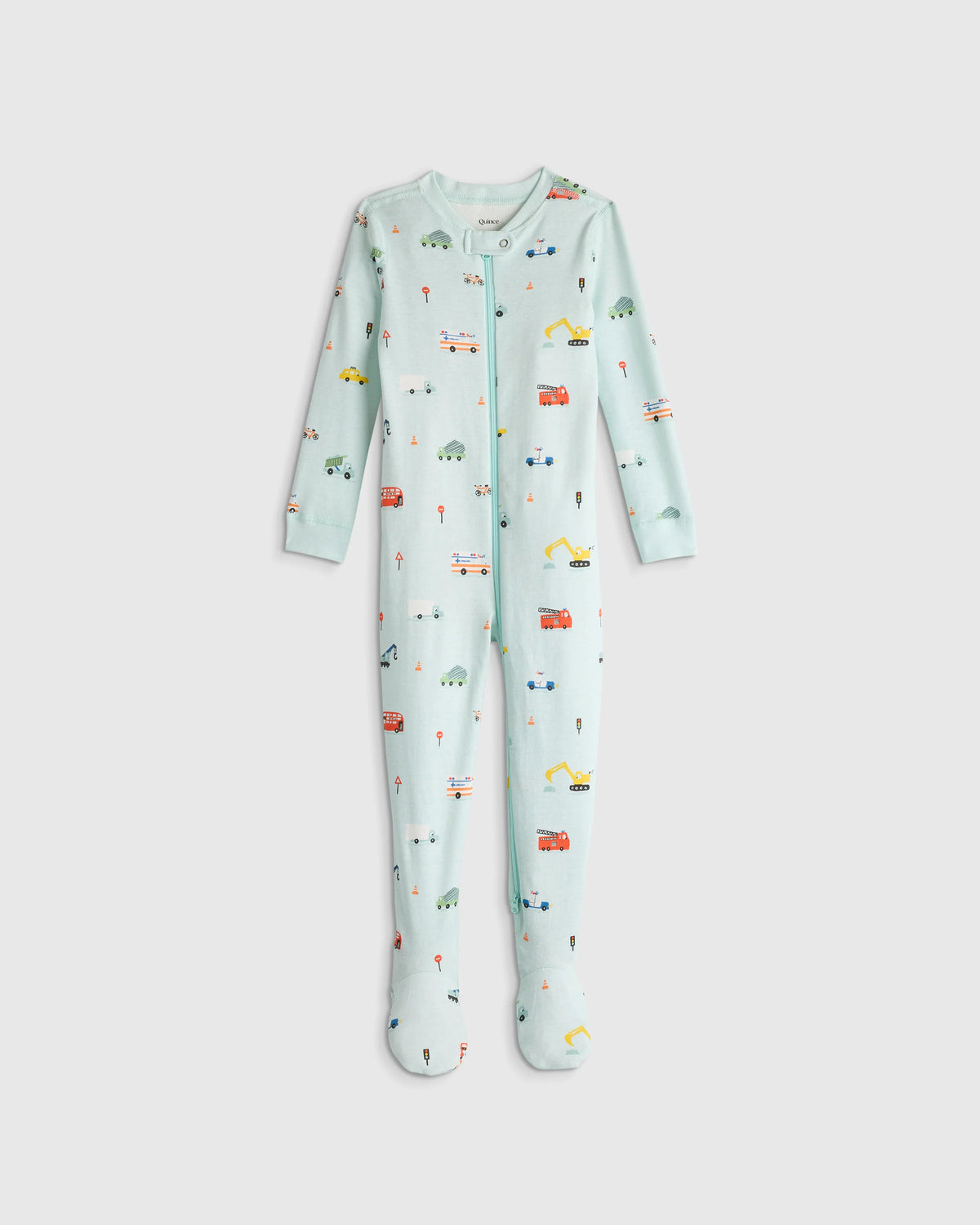 100% Organic Cotton Footie Pajama - 2T / Vehicles