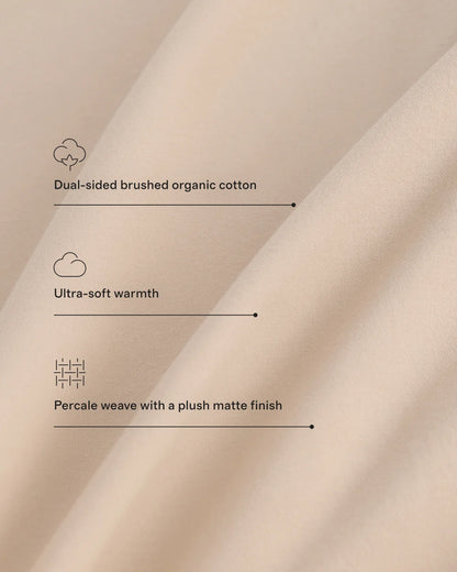 Organic Brushed Cotton Euro Sham - Euro / Dusty Olive