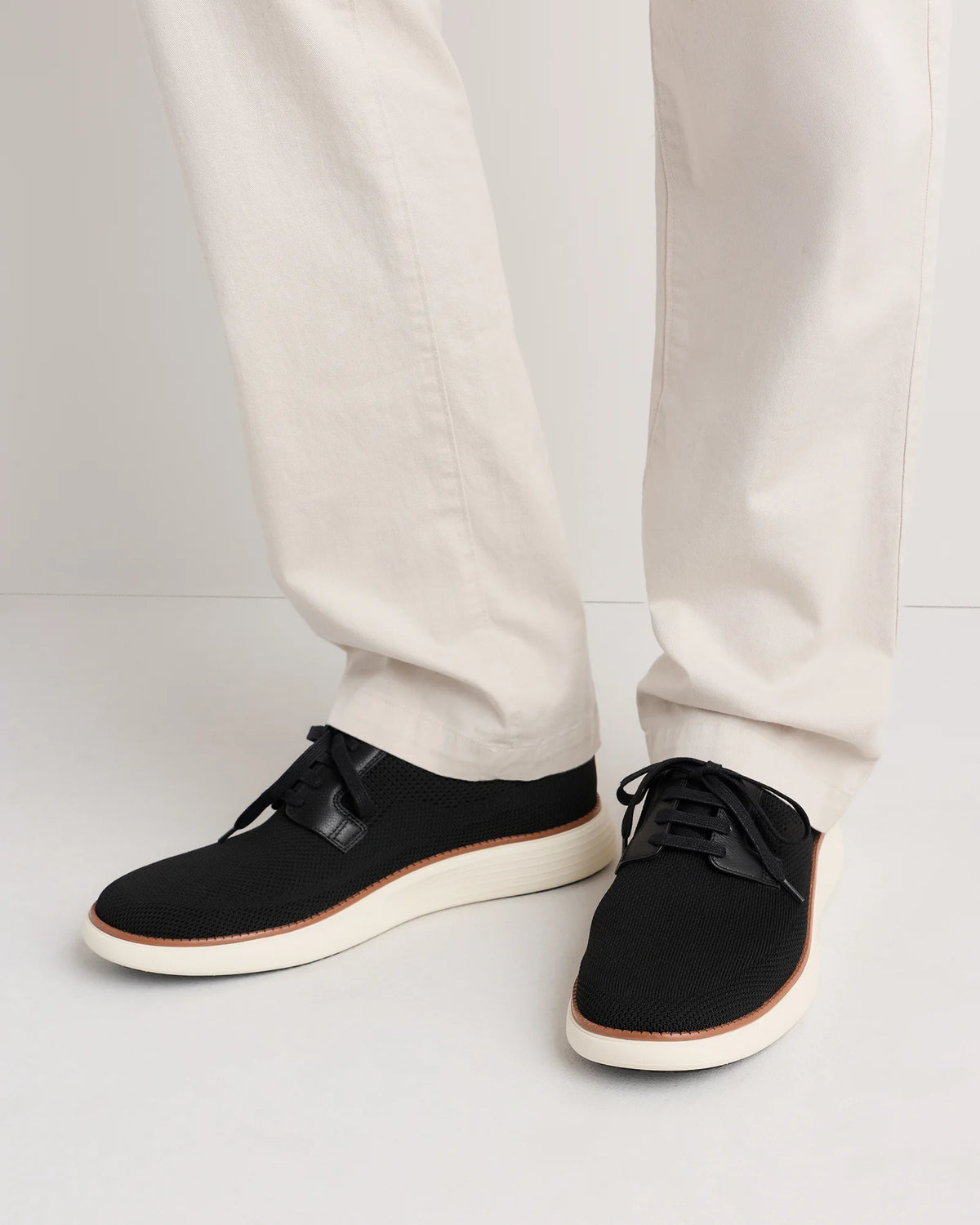 Engineered Knit Derby Sneaker - 7 / Black
