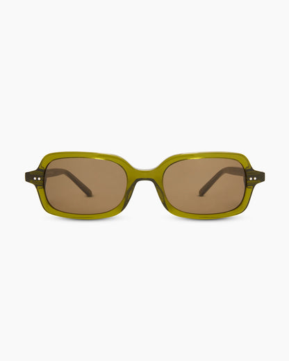Santiago Polarized Acetate Sunglasses - One Size / Fawn Tortoise with Green lens