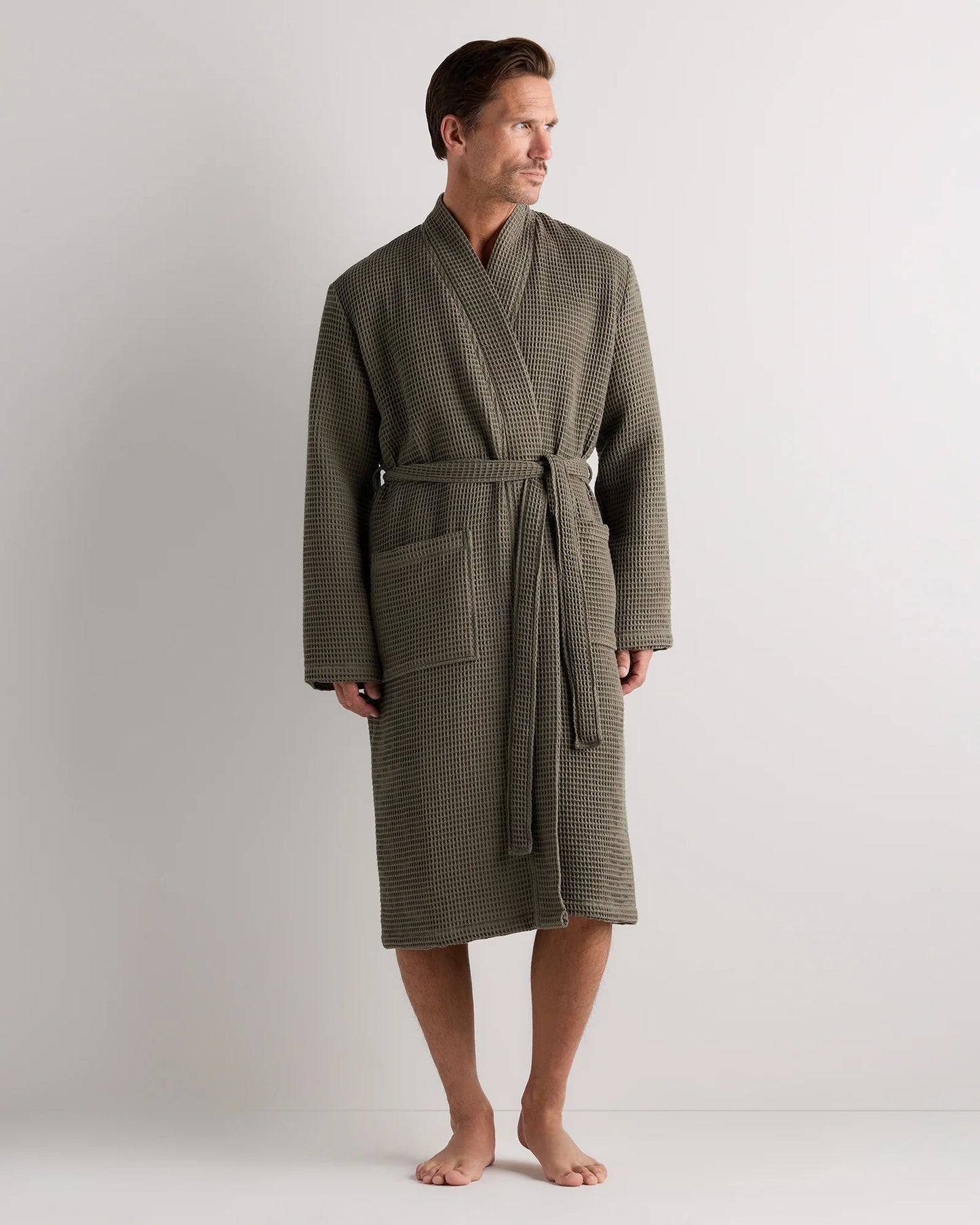 Organic Turkish Waffle Robe - XS / White