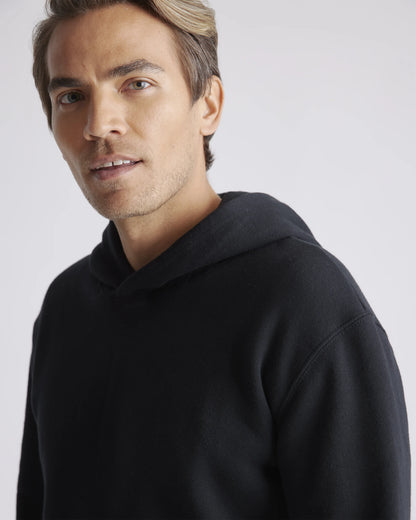 Organic Heavyweight Fleece Hoodie - S / Black