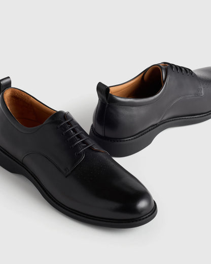 Hybrid Italian Leather Derby - 7 / Black