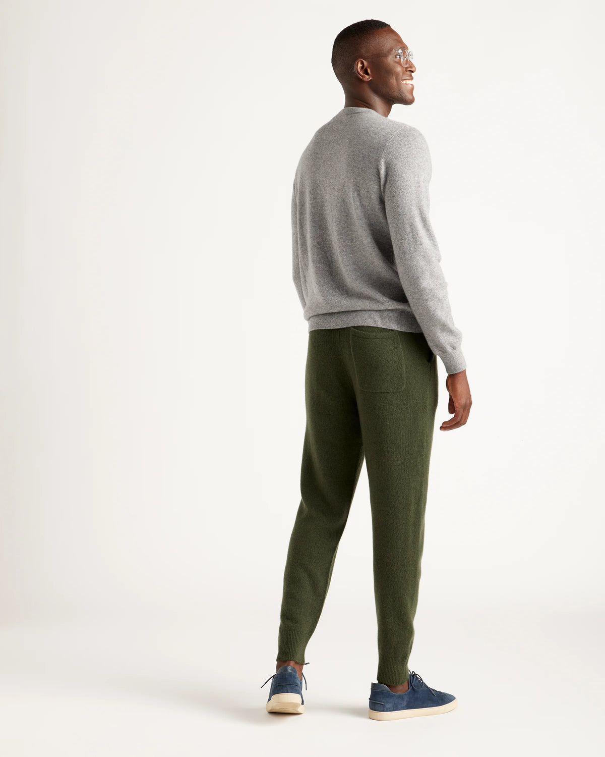 Mongolian Spring Cashmere Jogger - S / Olive