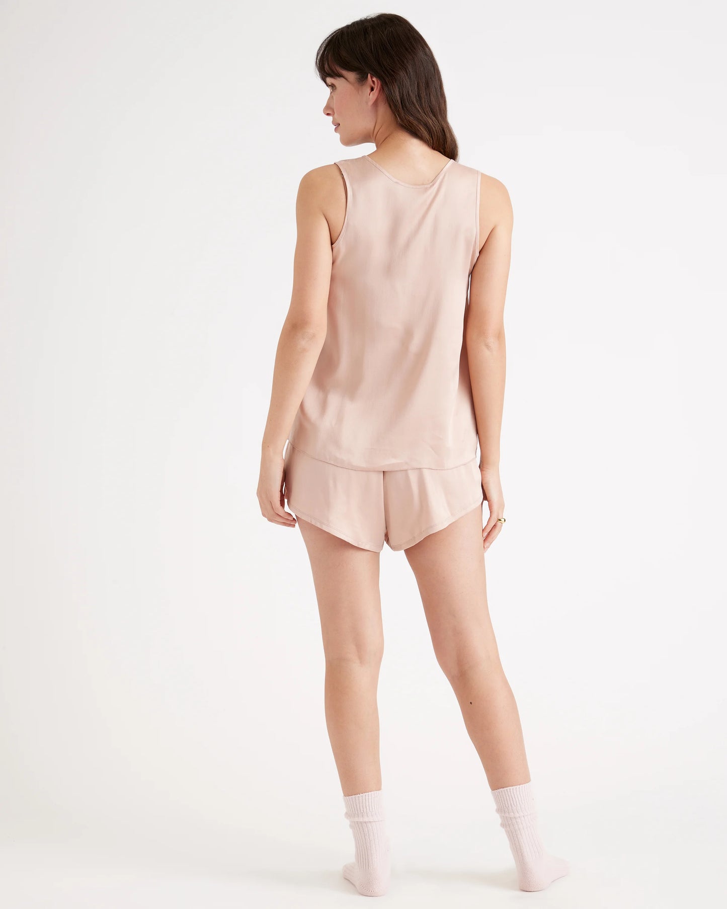 100% Washable Silk Pajama Shorts - XS / Toasted Almond