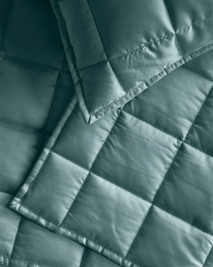 Bamboo Box Quilt - Twin / Sage