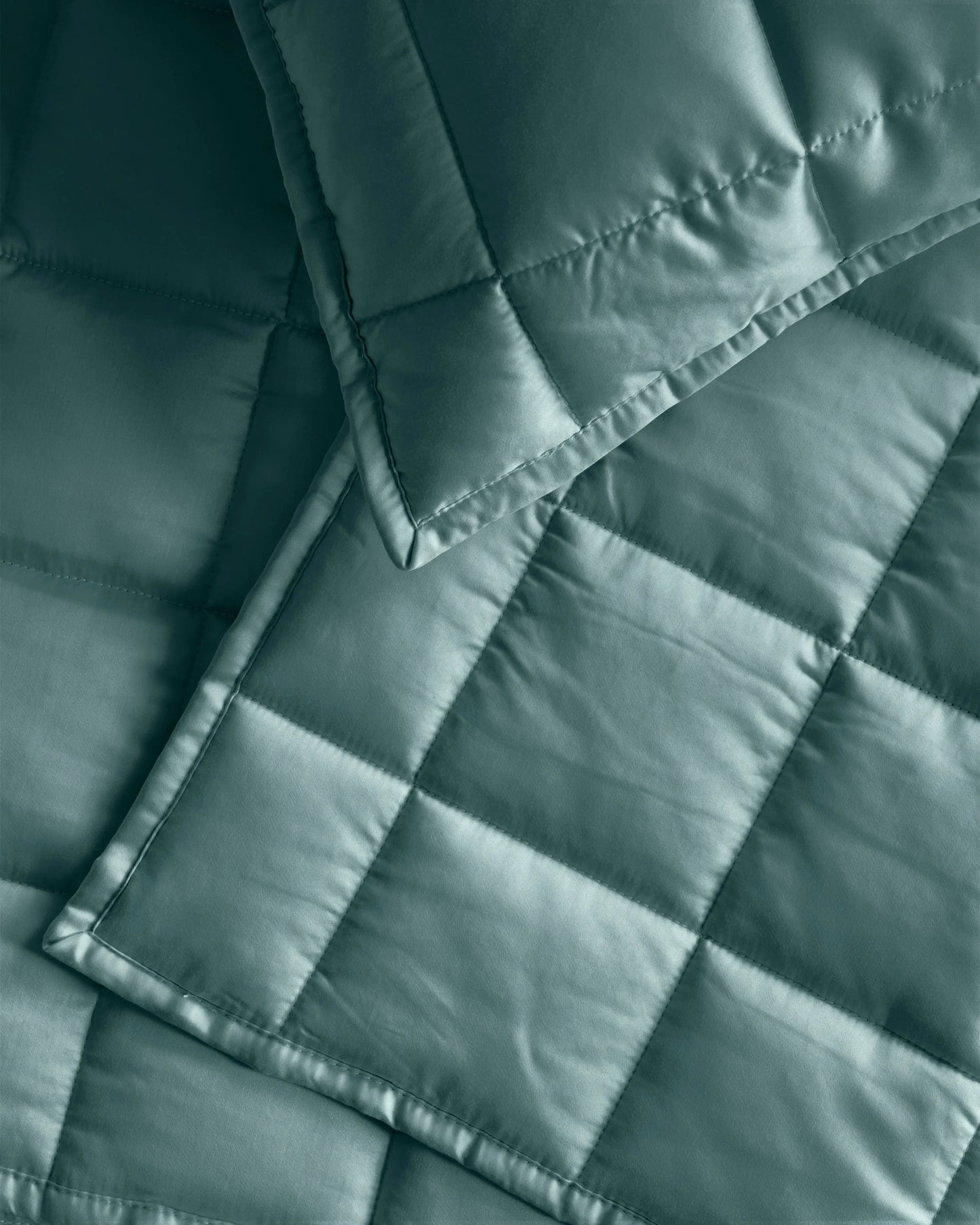 Bamboo Box Quilt Set - Twin / Sage