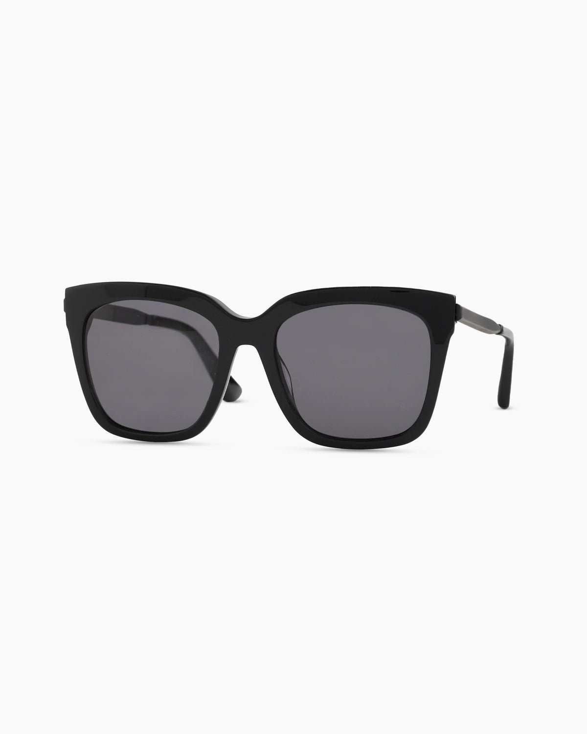Luca Polarized Acetate Sunglasses - One Size / Black with Grey lens