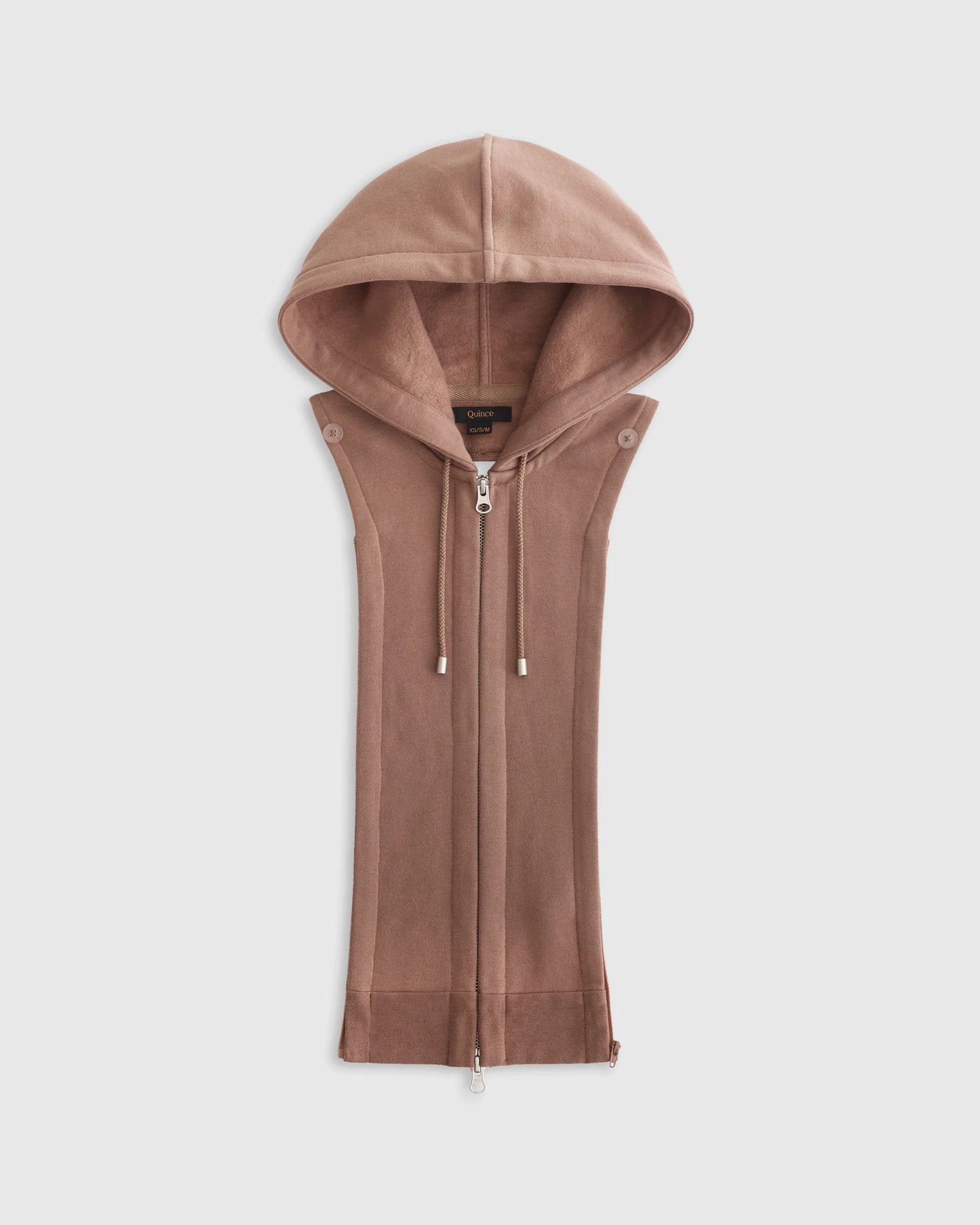 Organic Heavyweight Fleece Hoodie Blazer Insert - XS/S/M / Black