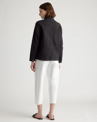 Organic Comfort Stretch Chore Jacket - XS / Vanilla