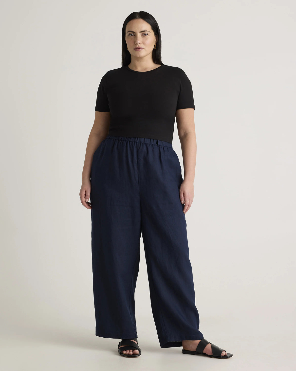 100% European Linen Pants - 1X / Bayberry Olive