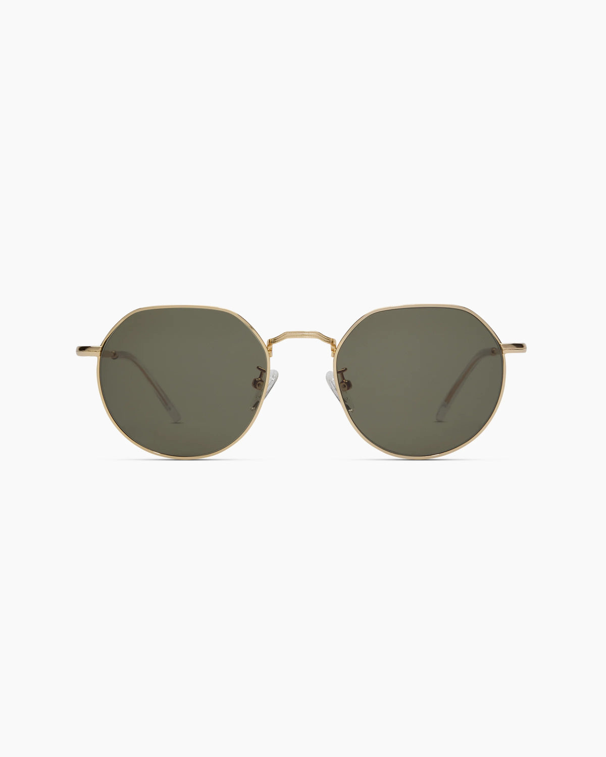 Maui Polarized Stainless Steel Sunglasses - One Size / Gold with Green lens