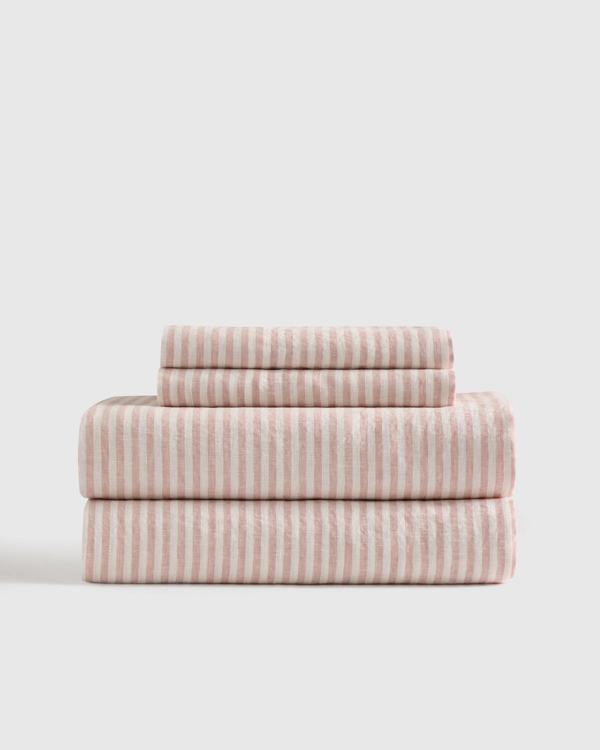 European Linen Sheet Set - Twin / Peach