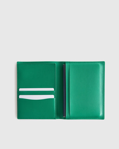 Nappa Leather RFID Blocking Passport Holder - One Size / Cherry Red