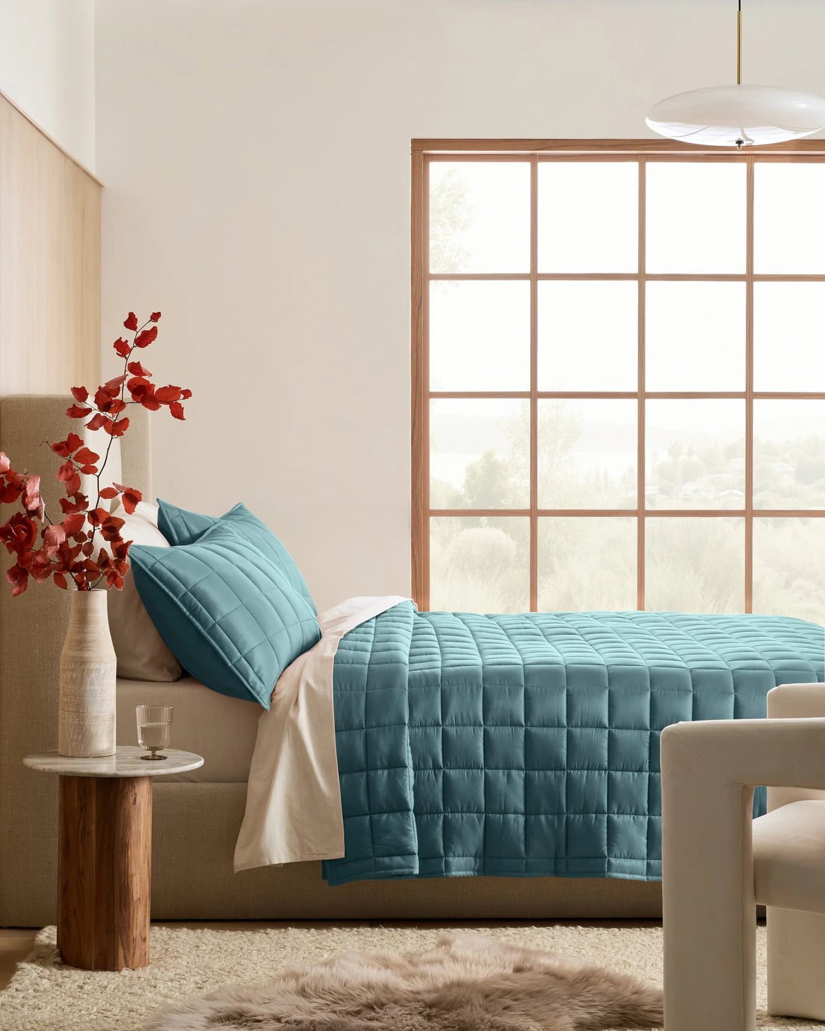 Bamboo Box Quilt Set - Twin / Sage