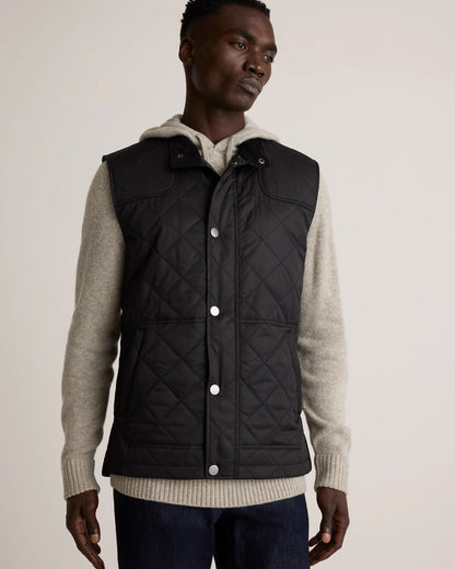 Featherless Quilted Vest - S / Black