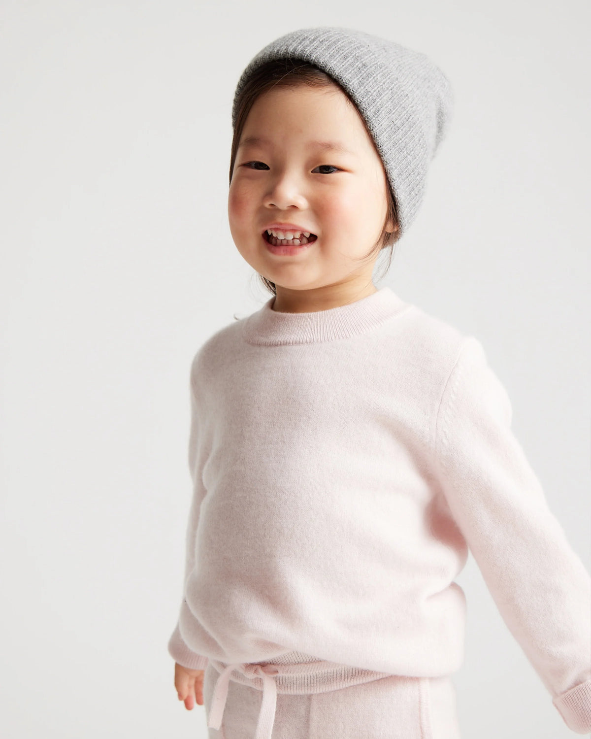 Washable Cashmere Crewneck Sweater - 2T / Forest Floor Green