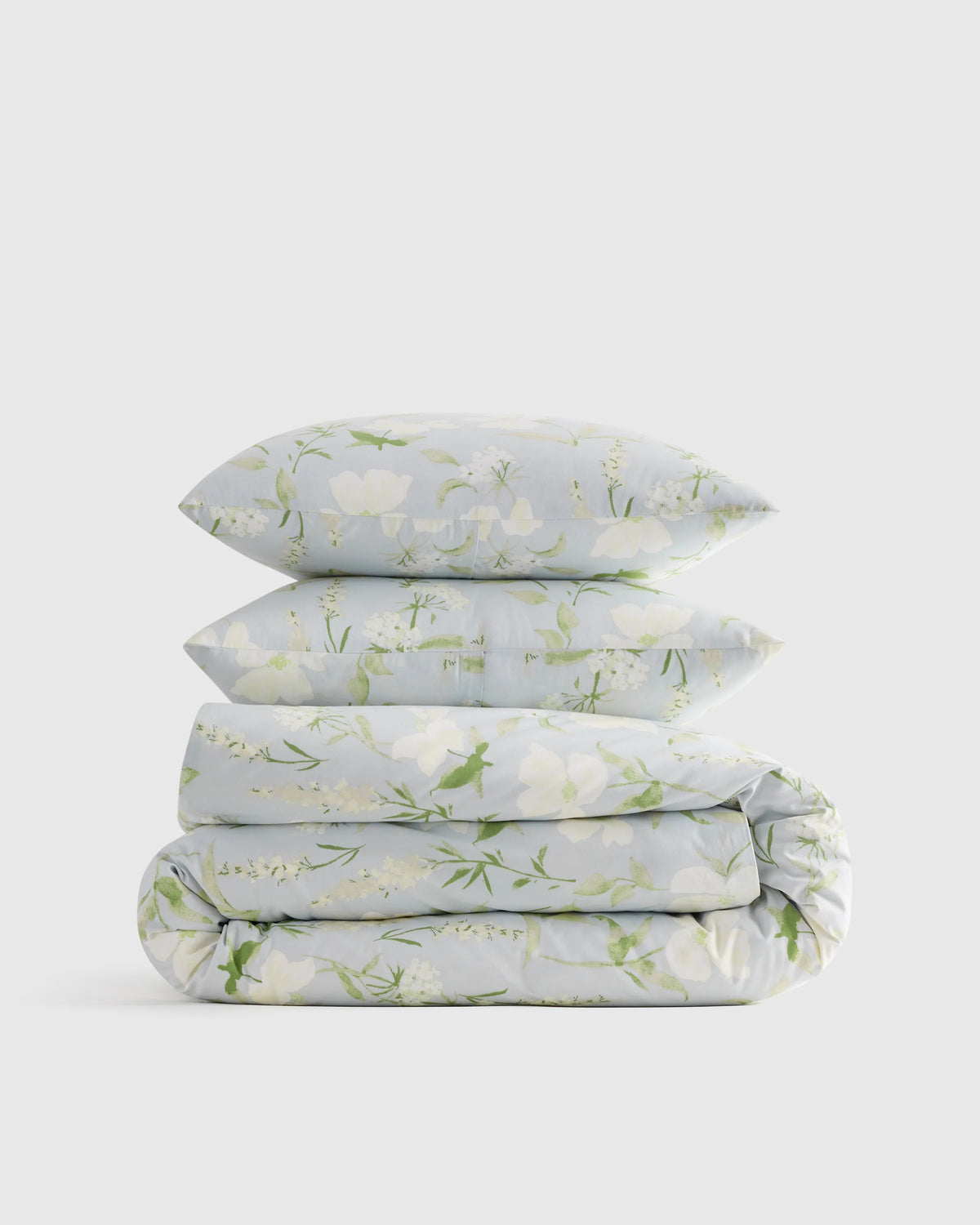Organic Crisp Percale Duvet Cover Set - Twin / Espresso