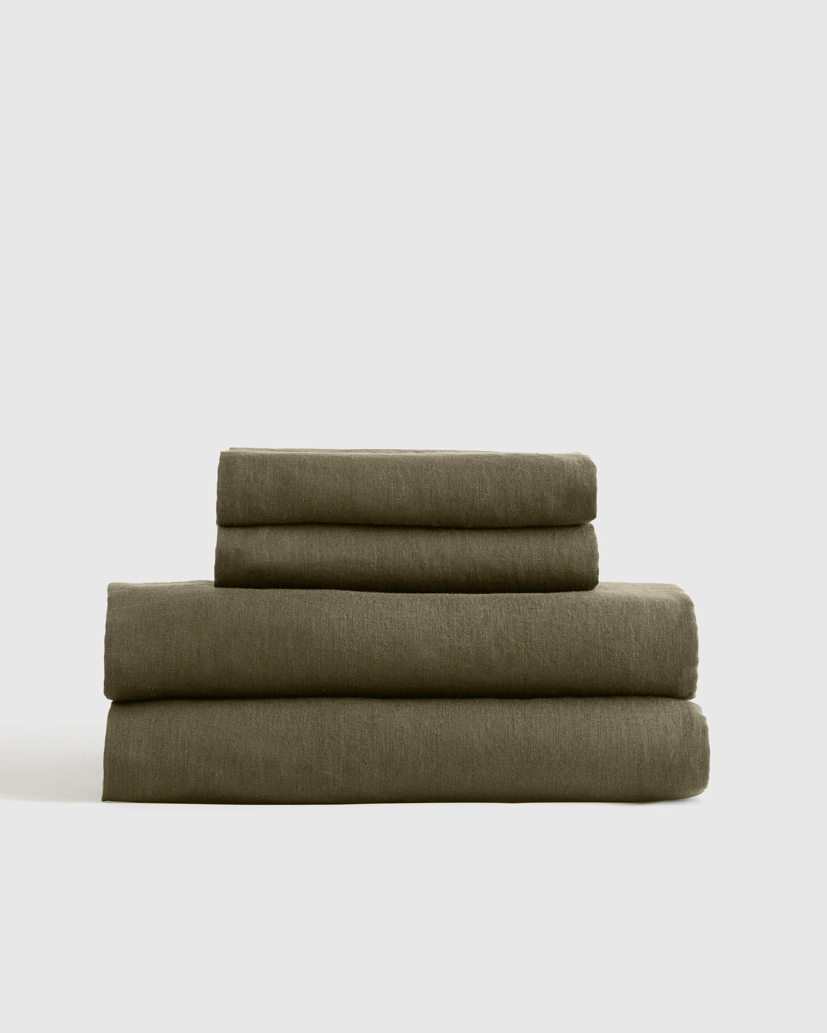 European Linen Sheet Set - Twin / Peach