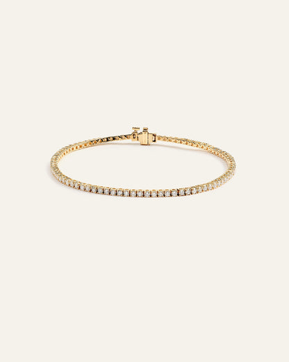 14K Gold Lab Grown Diamond Tennis Bracelet - 2ctw - 6.5" / Yellow Gold
