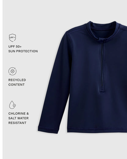 Long Sleeve Zip-Up Rash Guard - 0-3M / Yellow