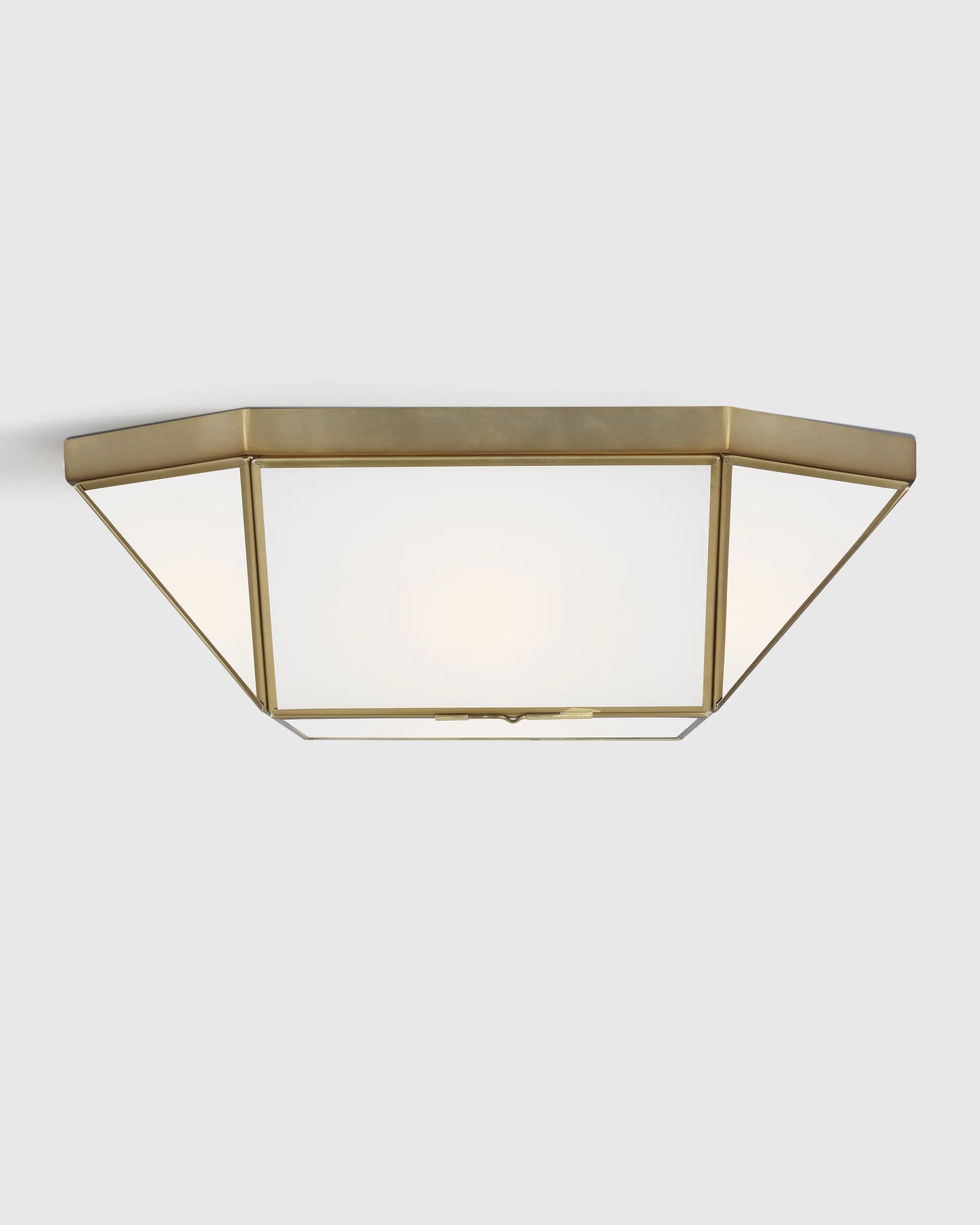 Geometric Steel Flush Mount - One Size / Silver