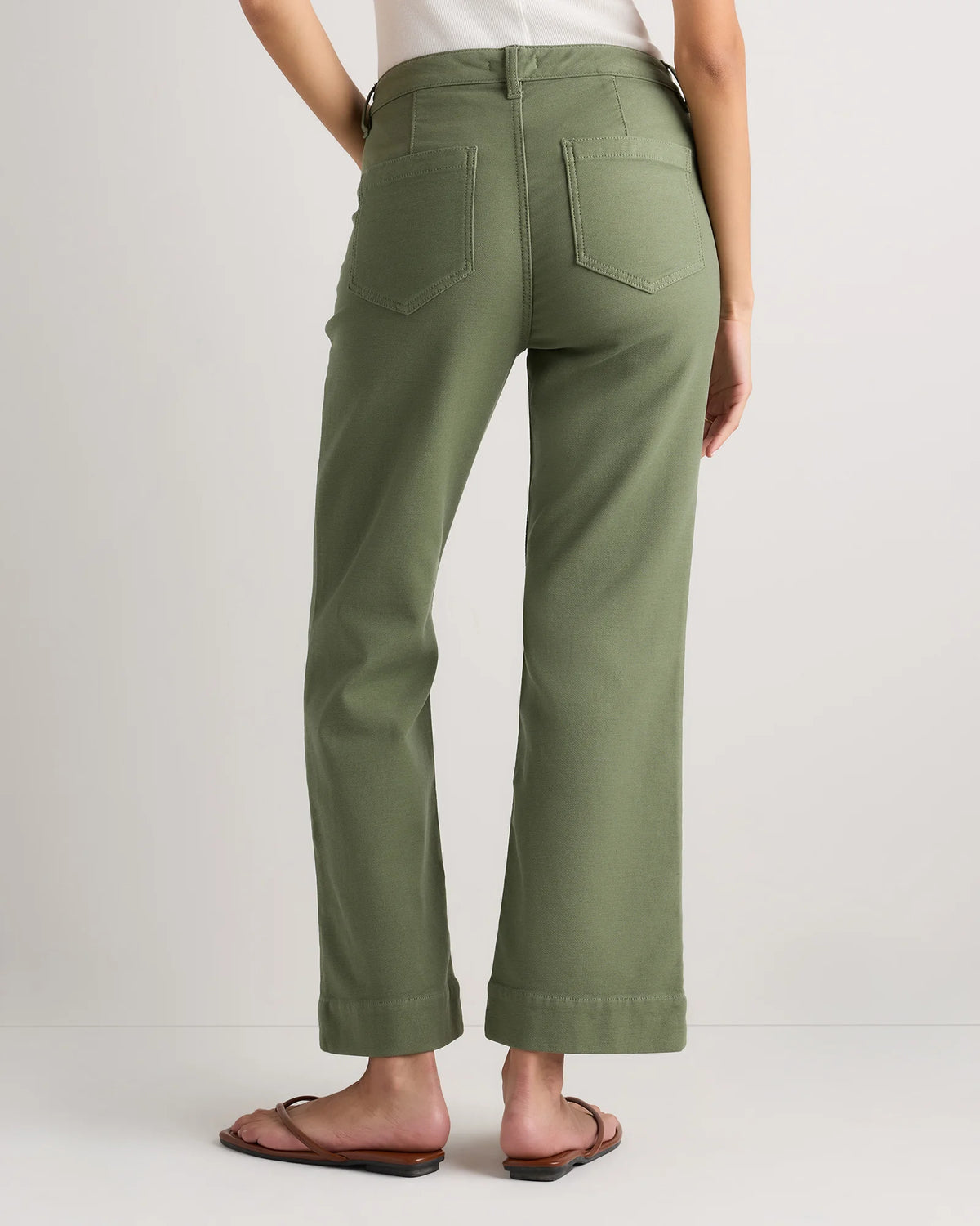 French Terry Wide Leg Pants - 0 / Deep Navy