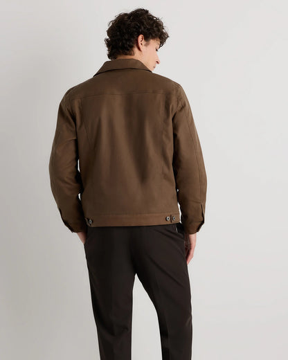 Organic Waxed Canvas Trucker Jacket - S / Black