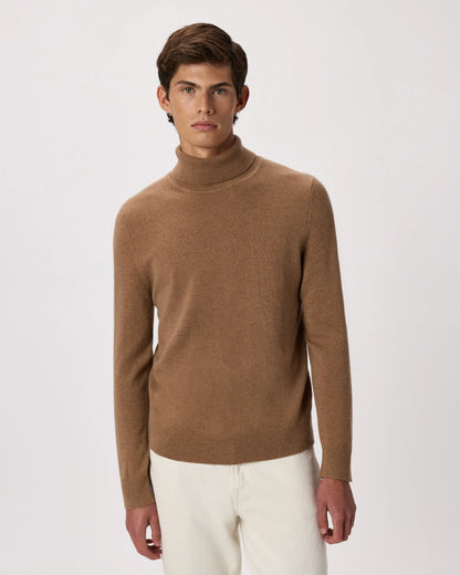 Mongolian Cashmere Turtleneck Sweater - S / Black