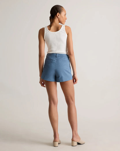Stretch Cotton Chino Patch Pocket Shorts - 0 / Frost