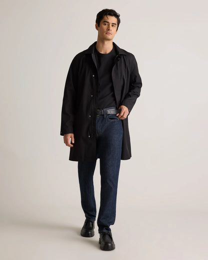 Weather Proof Long Rain Jacket - S / Storm Blue