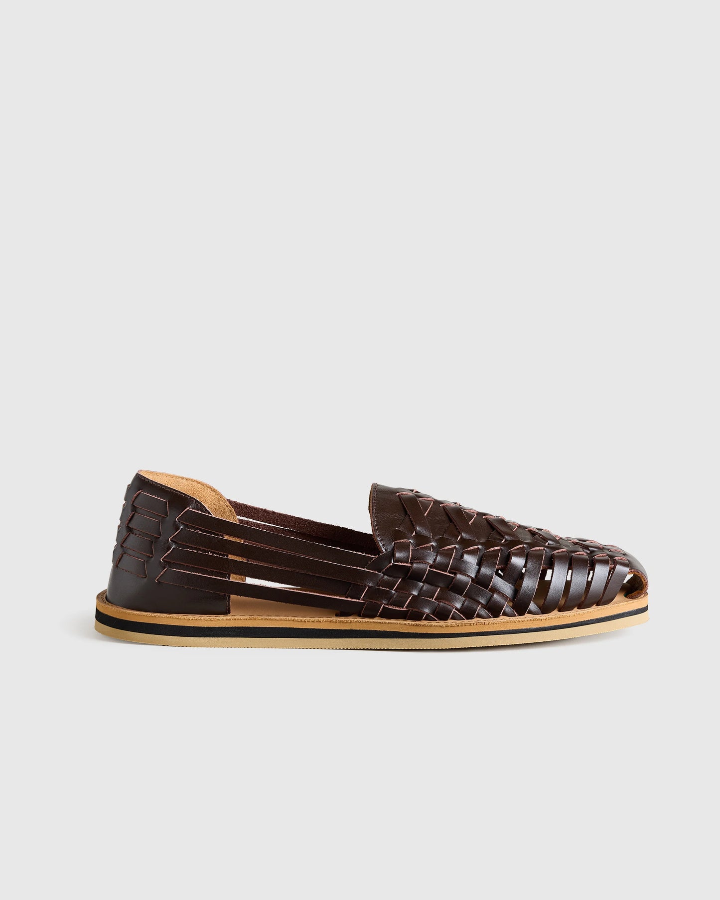 Handcrafted Leather Huarache Sandal - 7 / Brandy