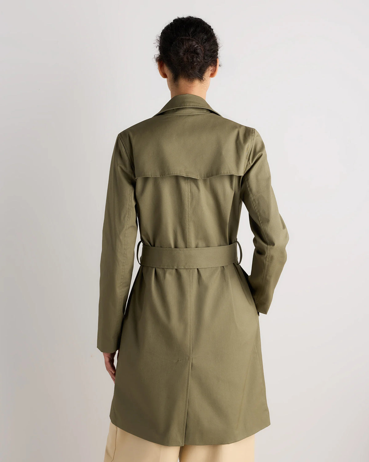Comfort Stretch Trench Coat - XS / Navy