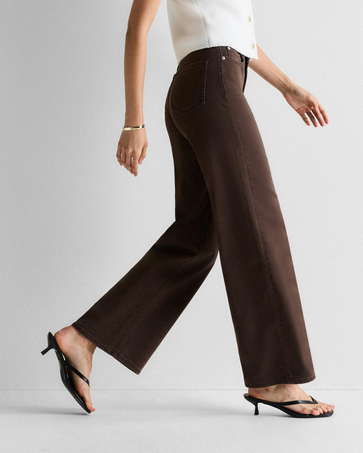 Bella Stretch Wide Leg Jeans - 24 / Frosted Blue