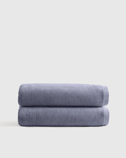 Plush Organic Turkish Cotton Bath Sheet (Set of 2) - One Size / White