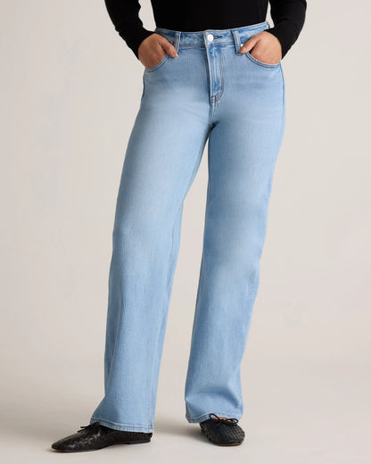 Bella Stretch Relaxed Straight Jeans - 24 / Obsidian Blue