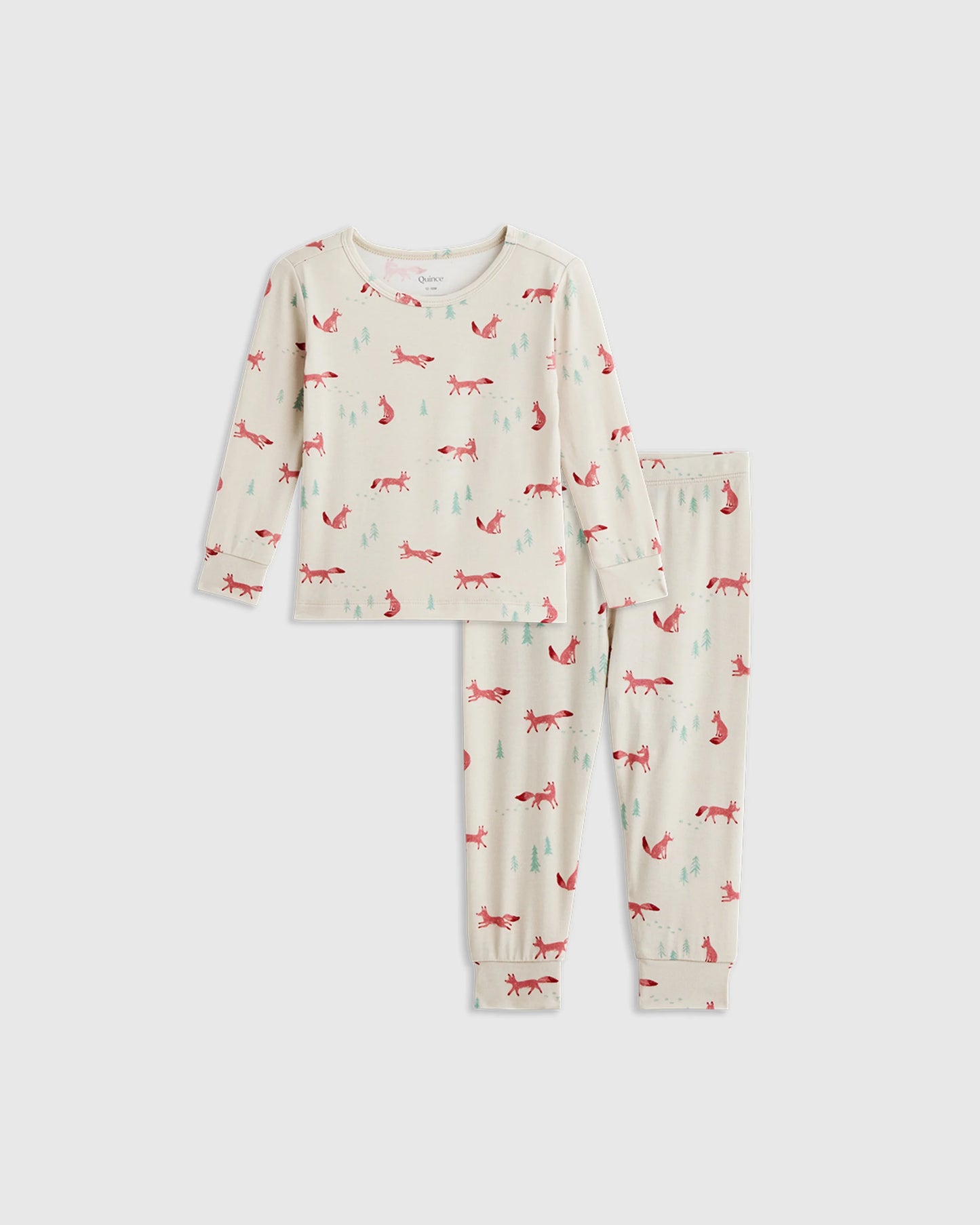 Bamboo Long Sleeve and Pant Pajama Set - 12-18M / Wildflower Dreams