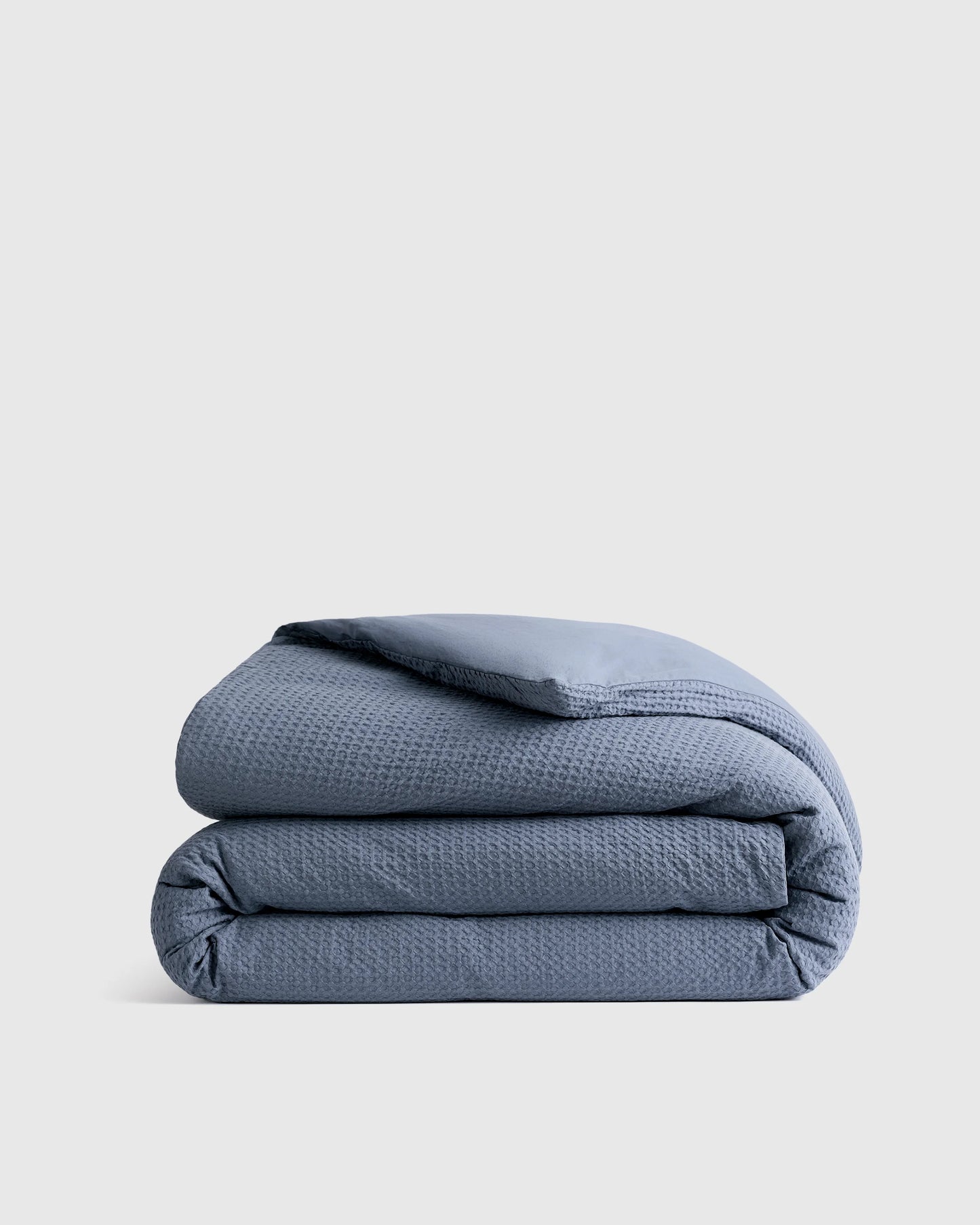 Organic Luxe Honeycomb Duvet Cover - Twin / Mineral