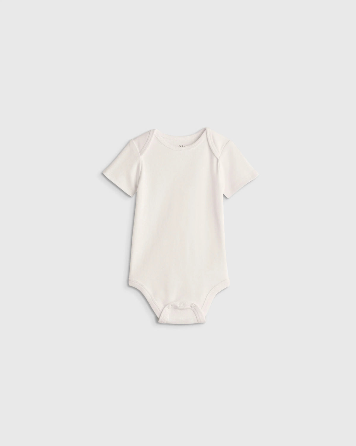 100% Organic Cotton Short Sleeve Bodysuit - 0-3M / Safari